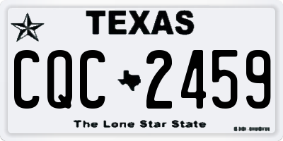 TX license plate CQC2459