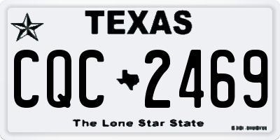 TX license plate CQC2469