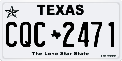 TX license plate CQC2471