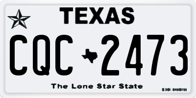 TX license plate CQC2473