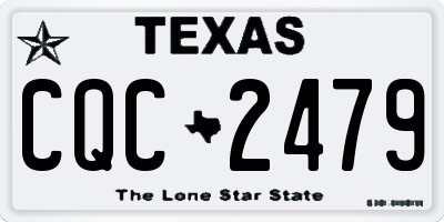 TX license plate CQC2479