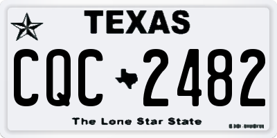 TX license plate CQC2482