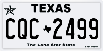 TX license plate CQC2499