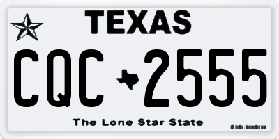 TX license plate CQC2555