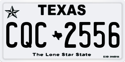 TX license plate CQC2556