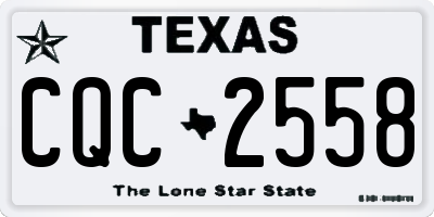TX license plate CQC2558