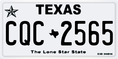 TX license plate CQC2565
