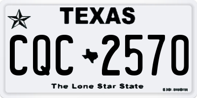 TX license plate CQC2570