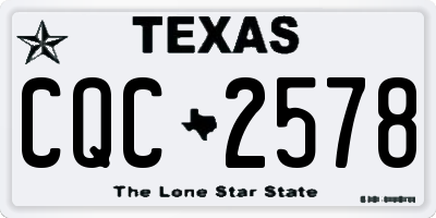 TX license plate CQC2578