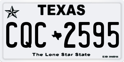 TX license plate CQC2595