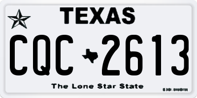 TX license plate CQC2613