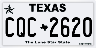 TX license plate CQC2620