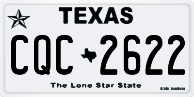 TX license plate CQC2622