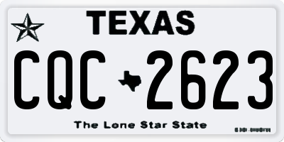 TX license plate CQC2623