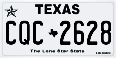 TX license plate CQC2628