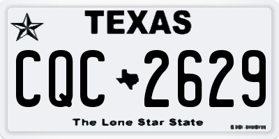 TX license plate CQC2629