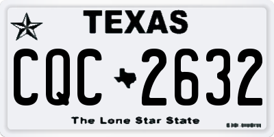TX license plate CQC2632