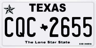 TX license plate CQC2655