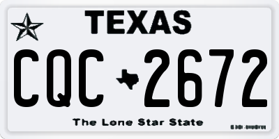 TX license plate CQC2672