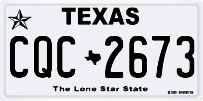 TX license plate CQC2673