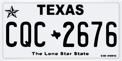 TX license plate CQC2676