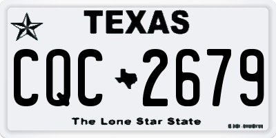 TX license plate CQC2679
