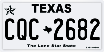 TX license plate CQC2682