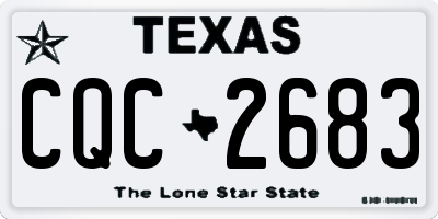 TX license plate CQC2683