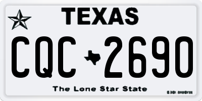 TX license plate CQC2690