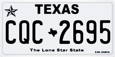 TX license plate CQC2695