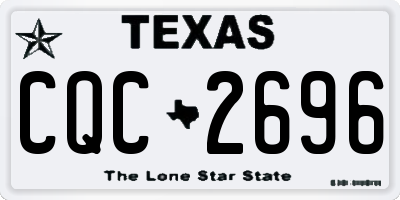 TX license plate CQC2696