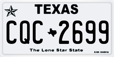 TX license plate CQC2699