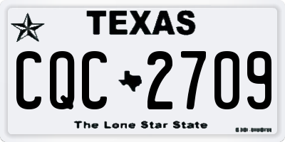 TX license plate CQC2709