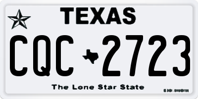 TX license plate CQC2723