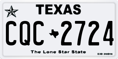 TX license plate CQC2724