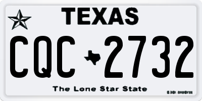 TX license plate CQC2732