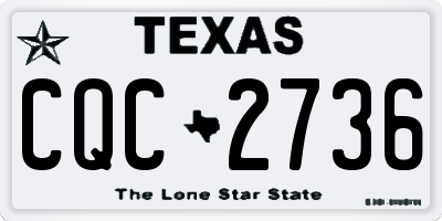 TX license plate CQC2736
