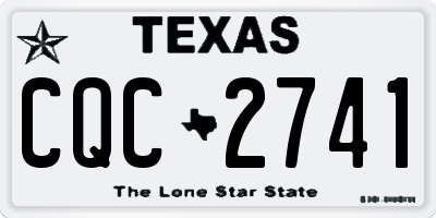 TX license plate CQC2741