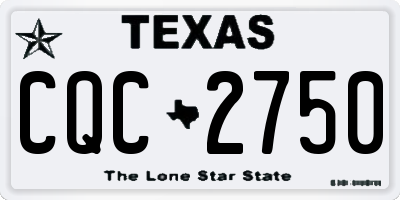 TX license plate CQC2750