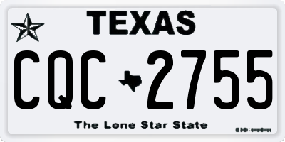 TX license plate CQC2755