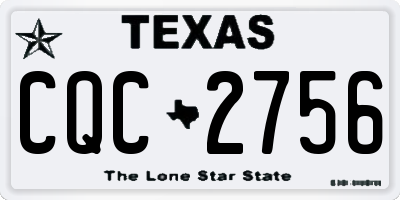 TX license plate CQC2756