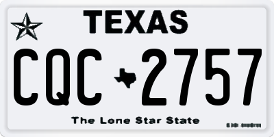TX license plate CQC2757
