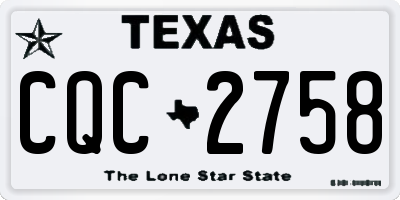 TX license plate CQC2758