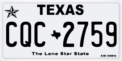 TX license plate CQC2759