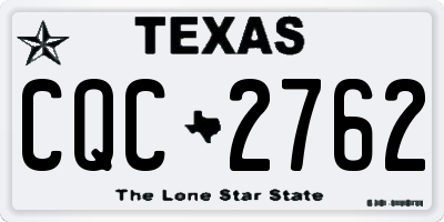 TX license plate CQC2762