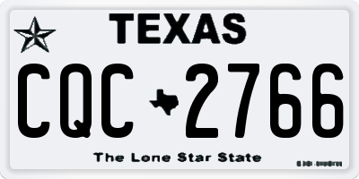 TX license plate CQC2766