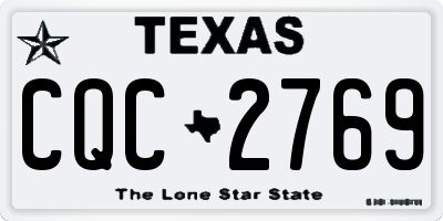 TX license plate CQC2769