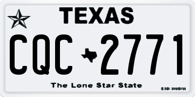 TX license plate CQC2771