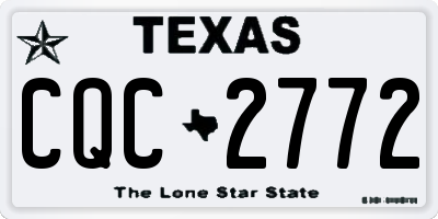 TX license plate CQC2772