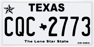 TX license plate CQC2773